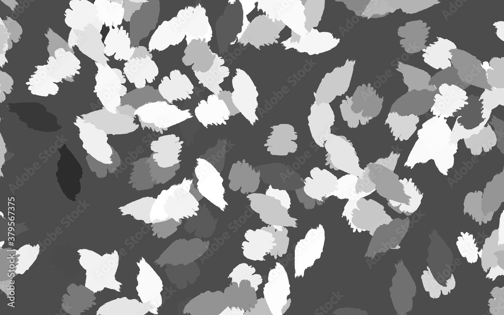 Light Gray vector template with chaotic shapes. Light Gray vector template with chaotic shapes.