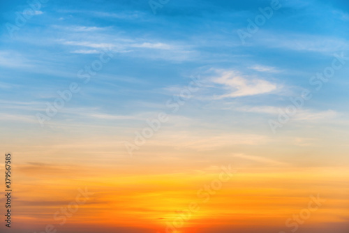 Sunset colorful sky for sunset nature background © Pavlo Vakhrushev