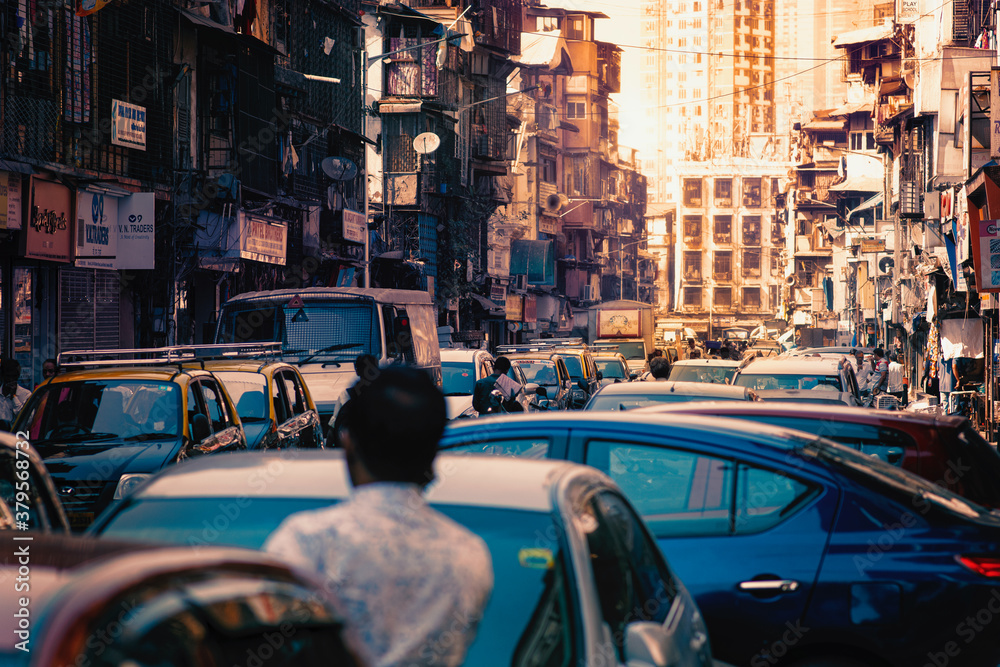 Fototapeta premium Zatłoczone ulice Bombaju