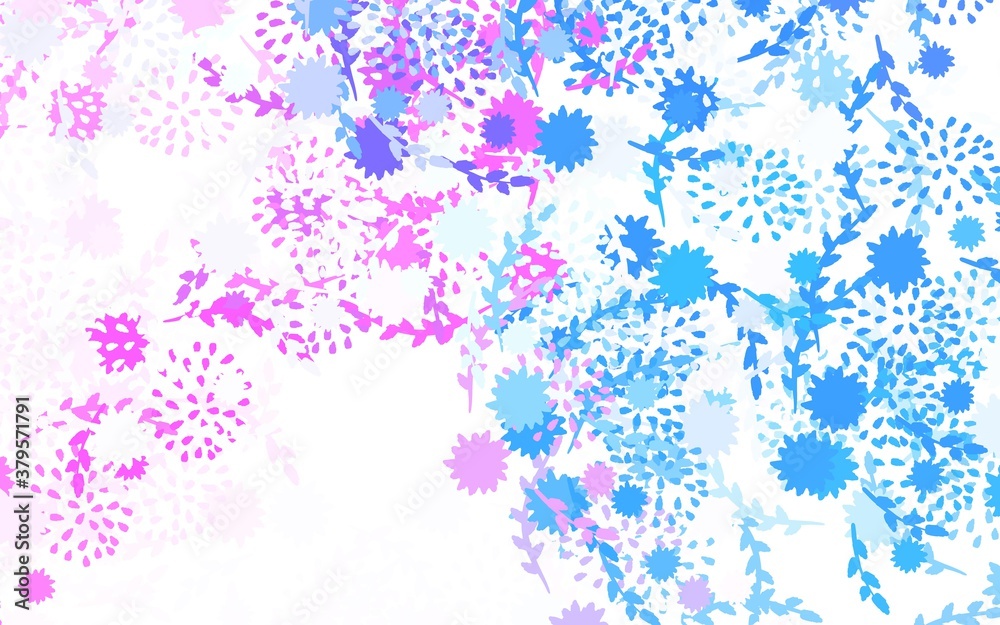 Light Pink, Blue vector elegant wallpaper with flowers Light Pink, Blue vector elegant wallpaper with flowers