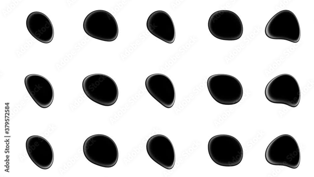 Liquid Blobs Zones Shaded Black Mask Balls Paint Ink