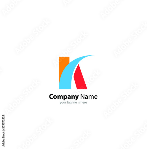 Free Download The simple elegant logo og letter k with white background - GFXLoad