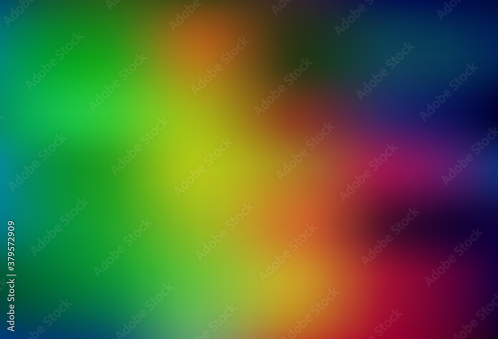 Obraz premium Dark Multicolor vector glossy abstract background.