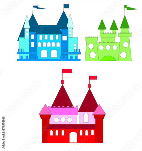 vector illustration of colored locks