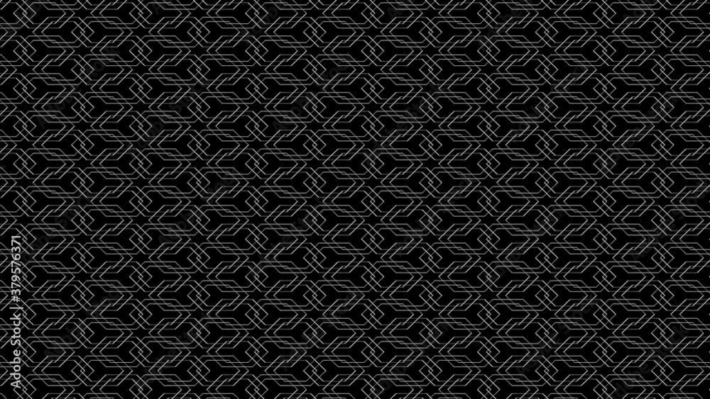 Grid of Interlocked Hexagons Moving Randomly Grid of Interlocked Hexagons Moving Randomly
