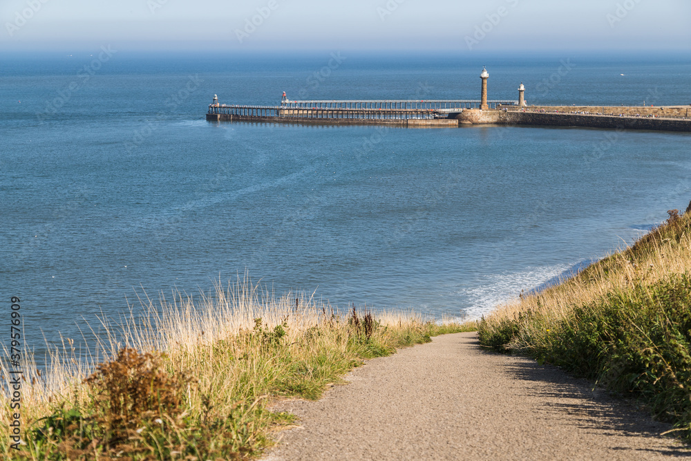 Pathway down to Whitby sands