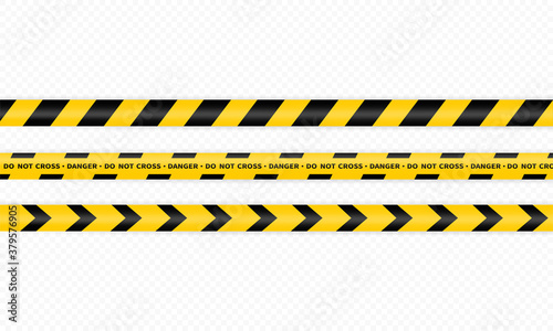 Police strip icon. Do not cross. Dangerous. Accident zone. Vector on isolated white background. EPS 10