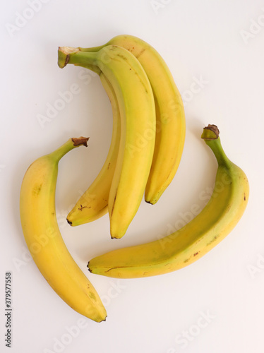 Banana fruit pattern, bananas art food photography, fresh fruit flat lay