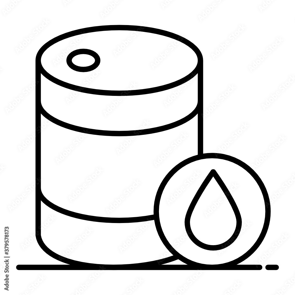 An icon style of oil barrel, editable vector
An icon style of oil barrel, editable vector