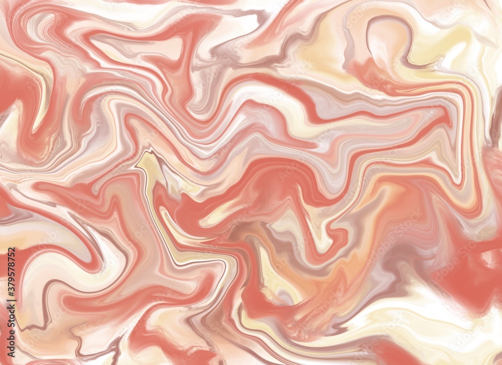 Agate slice looking digital background in brown and ochre and creamy colors 