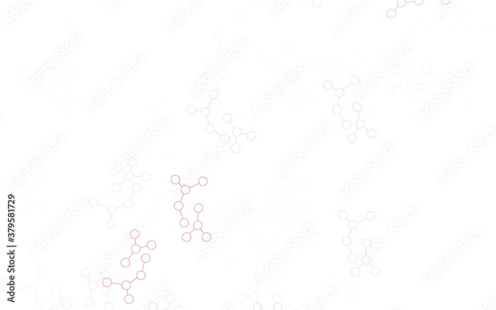 Light Red vector texture with artificial intelligence concept.