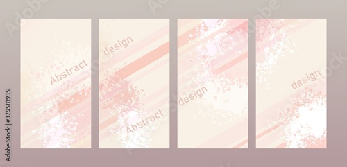 set of abstract design covers