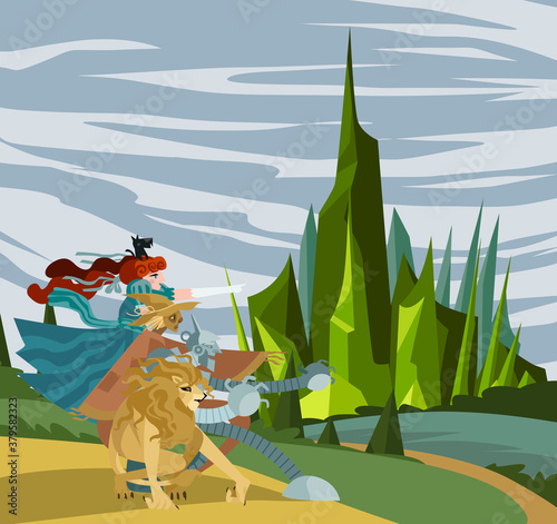 magical fantasy fairytale characters team