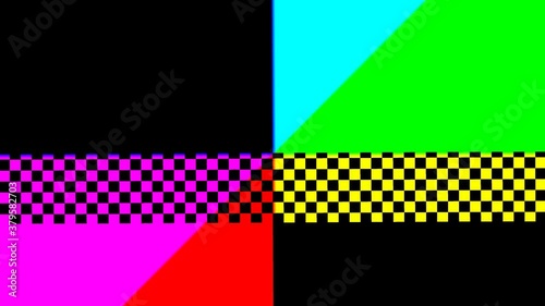 Low Res Ceefax Color Scheme Teletext Concept Background