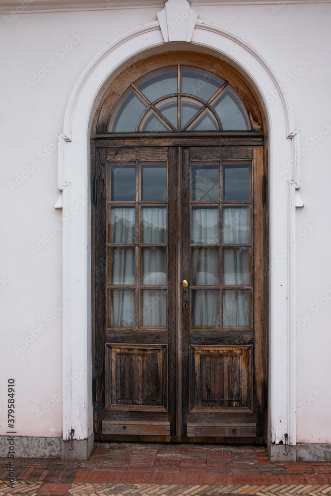 old wooden door in town