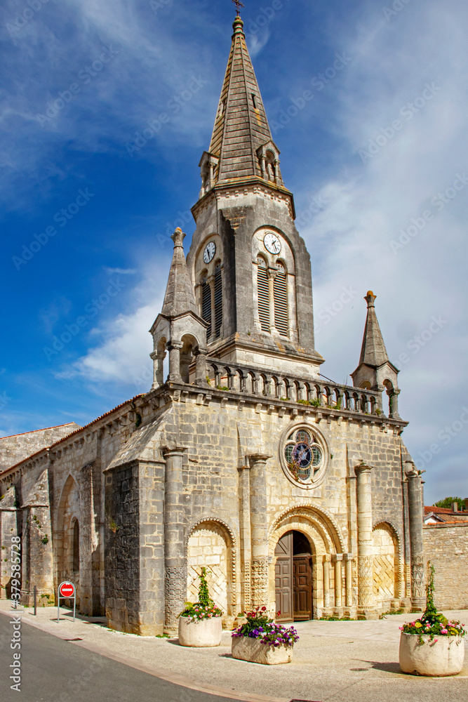 Ile d'Oléron. Saint-Denis. Eglise Saint-Denys. Charente-Maritime. Nouvelle-Aquitaine	