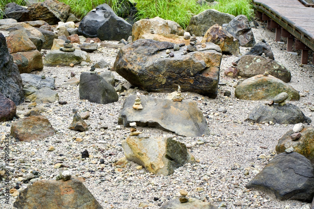 Some stones and rocks at Nasushiobara.