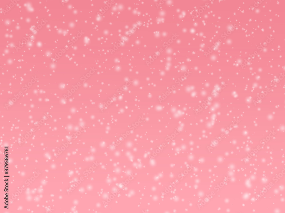 雪のピンク色の背景素材