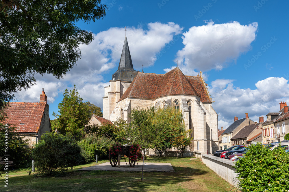 The church of Saint-Symphorien, in Suilly-la-Tour, Nievre department, FRANCE.
