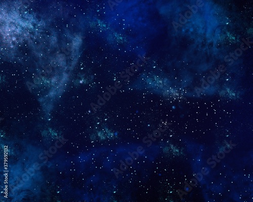 Fototapeta Naklejka Na Ścianę i Meble -  Galaxy wallpaper. Stars and nebula background with stardust. Colorful space illustration
