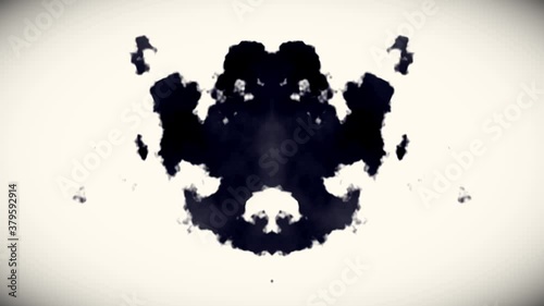 Rorschach Inkblot Test Morphing Ink Blot Mask
