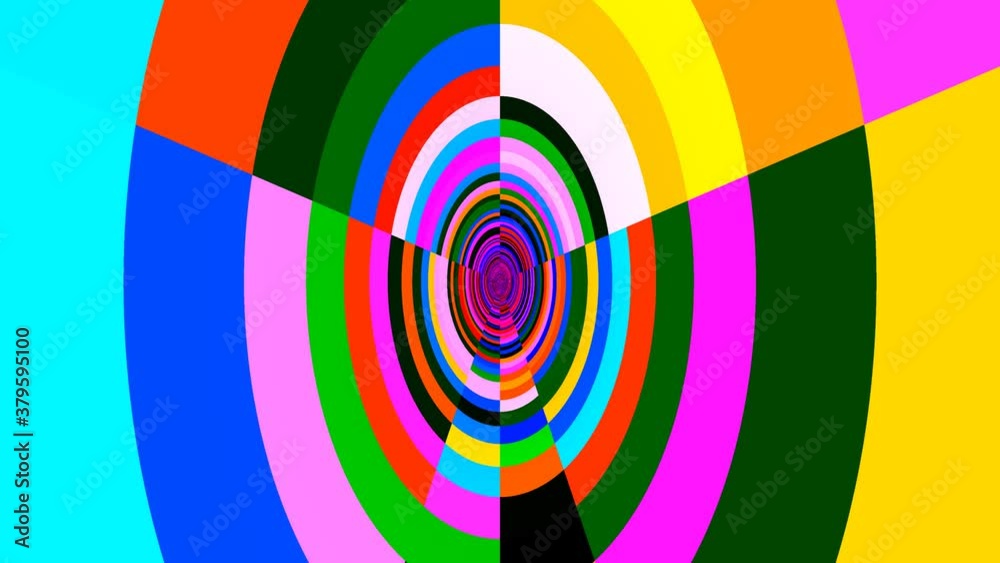 Squashing Tunnel of 8-Bit Colours Zooming Squashing Tunnel of 8-Bit Colours Zooming