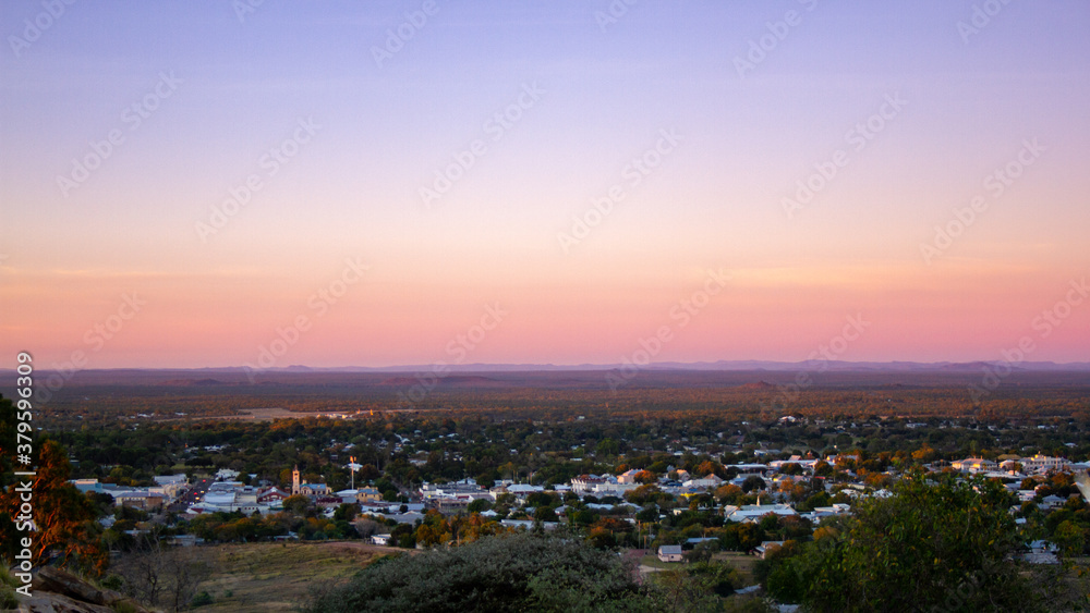 Charters Towers, Queensland, Australia. Taken from the lookout at dusk.