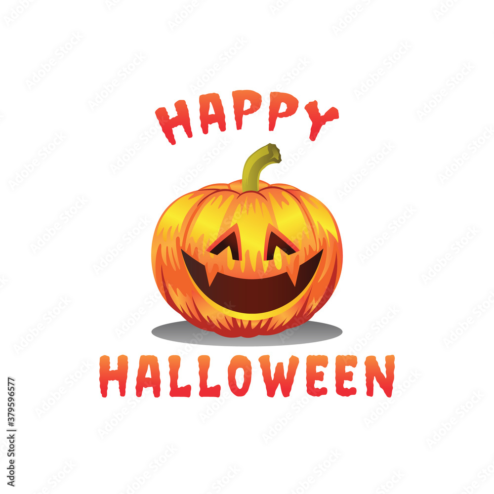 vector stock illustration Happy halloween greeting with pumpkins vector stock illustration Happy halloween greeting with pumpkins