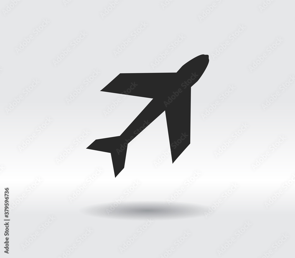 Airplane icon, vector illustration. Flat design style Airplane icon, vector illustration. Flat design style