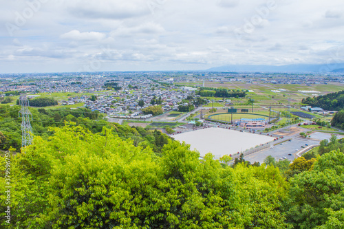 岐阜県揖斐郡大野町から眺める濃尾平野の眺望 © UJcreation