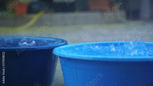 collecting rain water for recycle