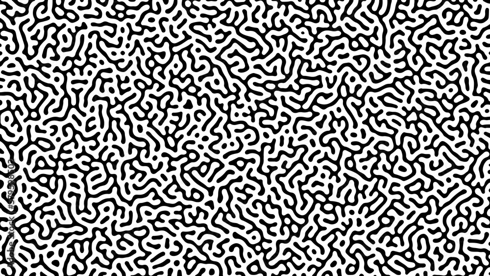 Monochrome Turing reaction background Monochrome Turing reaction background