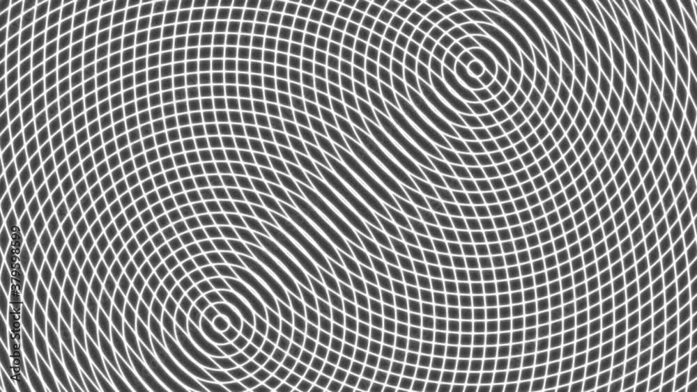 Waves of Circles Interfering Overlayed Mask Waves of Circles Interfering Overlayed Mask