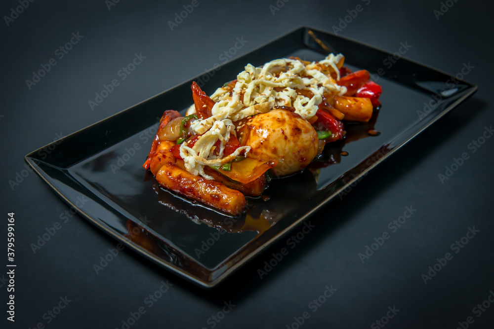 Korean Tteokbokki Rice Cakes With Vegetables Korean Tteokbokki Rice Cakes With Vegetables