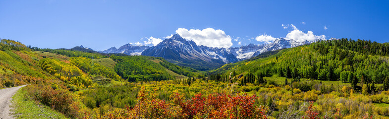 Landscape view of countryside  Colorado  fall season