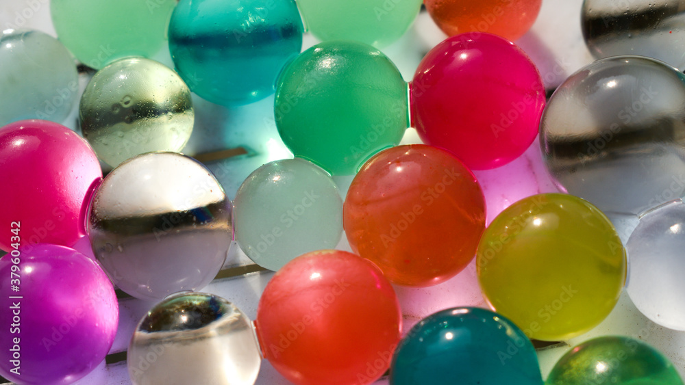Multicolored Orbeez, expanding colorful jelly air freshener balls