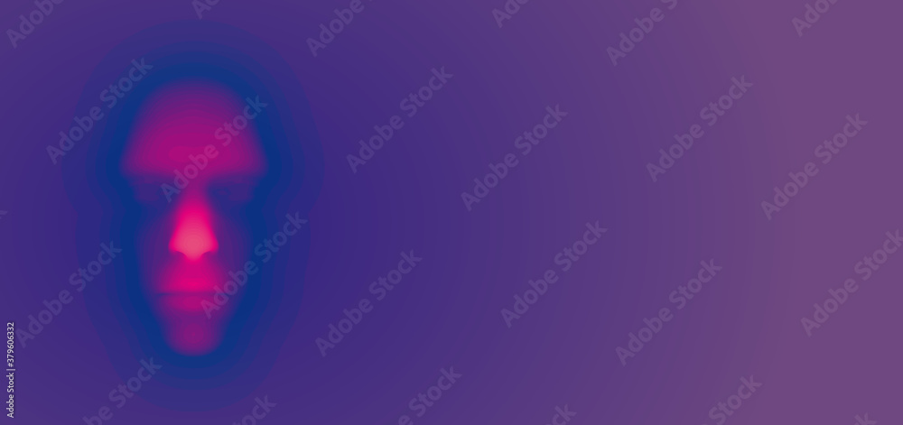 Mystical human face in liquid. Abstract vector background. Mystical human face in liquid. Abstract vector background.