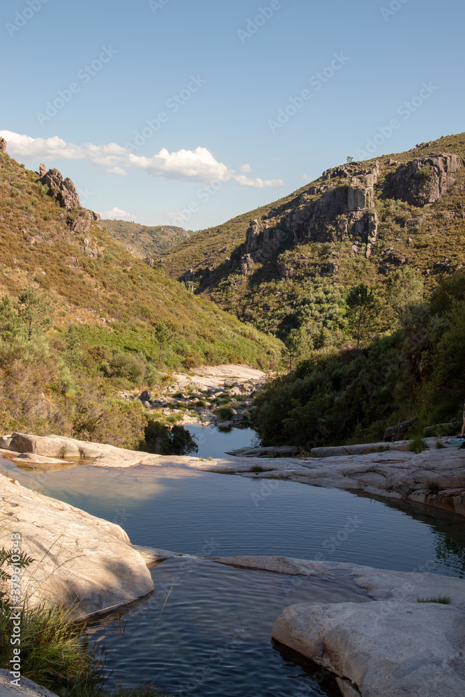 Trail of the 7 lagoons, in the national mountain range of peneda gerês, Portugal Trail of the 7 lagoons, in the national mountain range of peneda gerês, Portugal