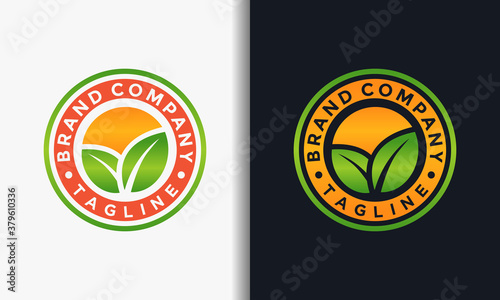 orange plantation emblem logo