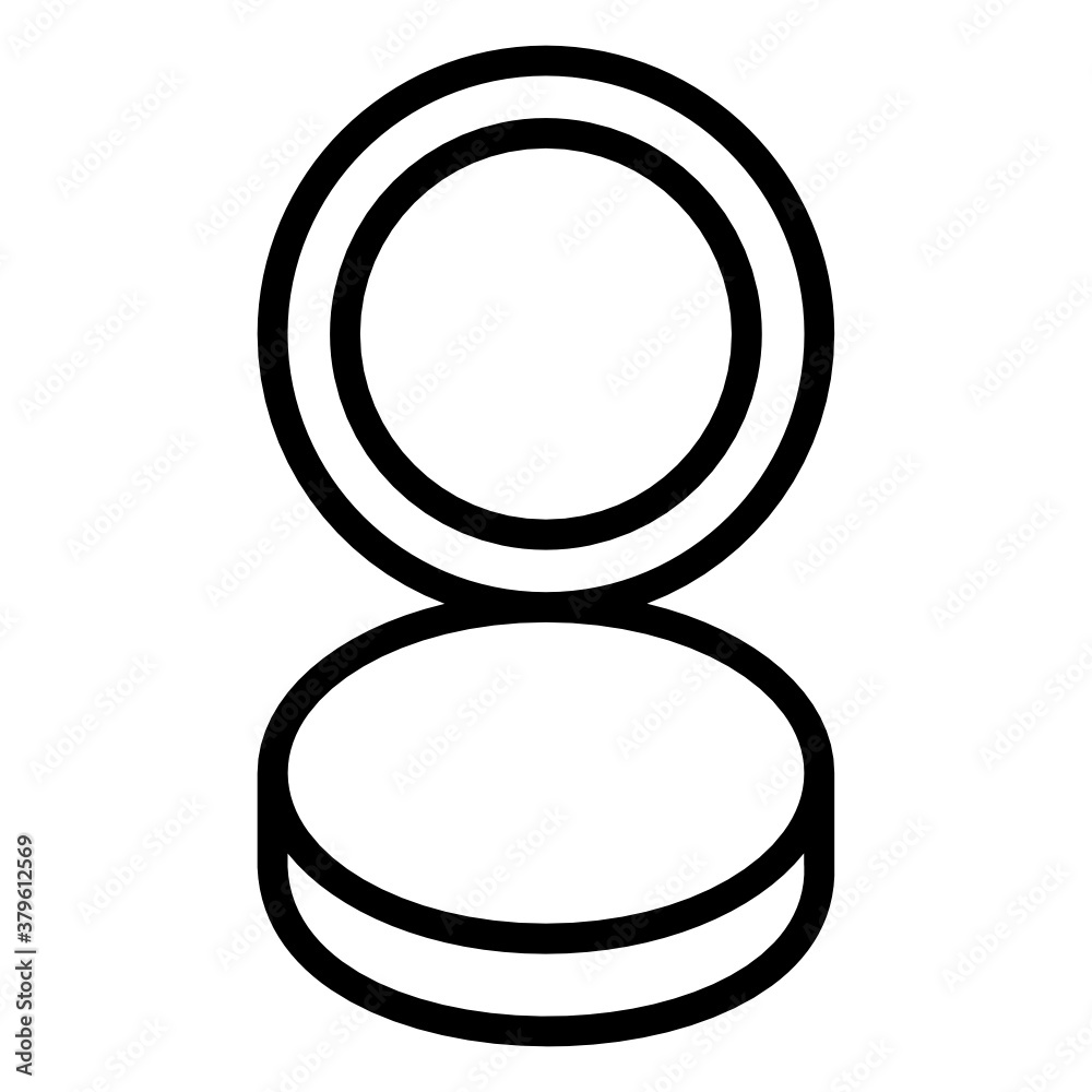Makeup Foundation Box with mirror Concept, Beauty Cosmetics Vector Icon Design, Bfashion accessory and glamour Symbol on White background Makeup Foundation Box with mirror Concept, Beauty Cosmetics Vector Icon Design, Bfashion accessory and glamour Symbol on White background