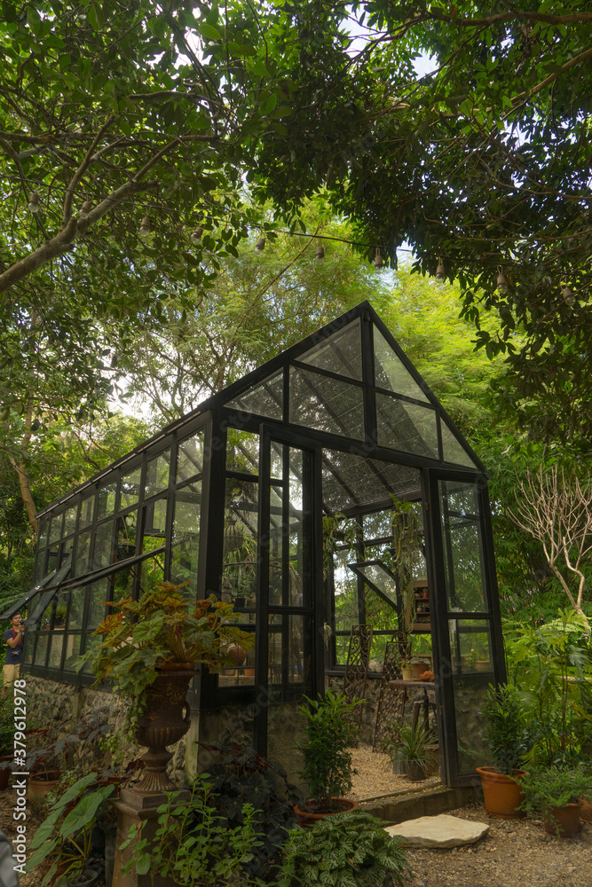 Greenhouse in the garden Greenhouse in the garden