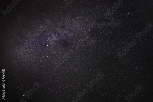 dark night sky with milky way and millions of stars