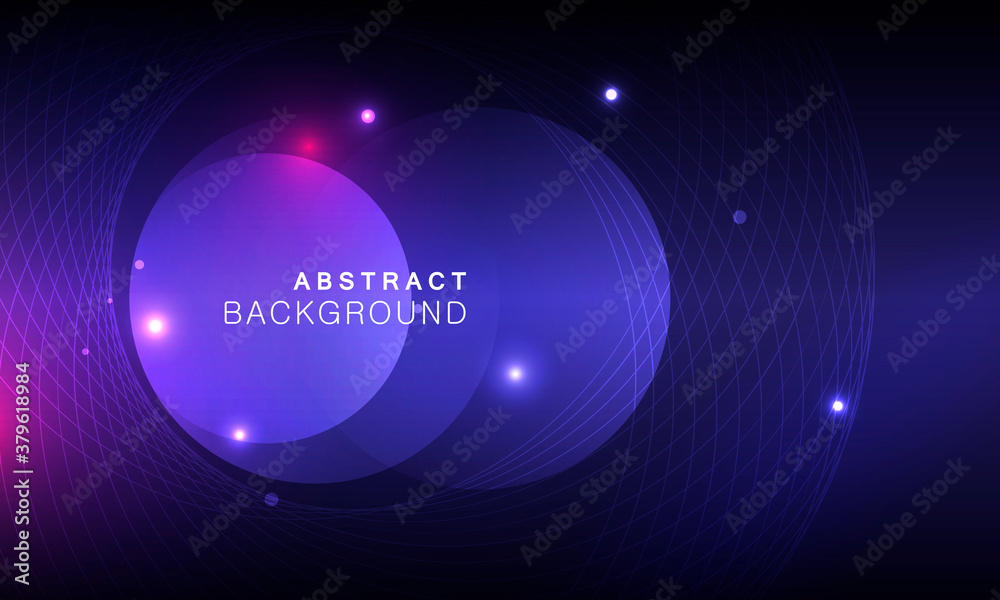 Vector abstract space background with abstract elements
