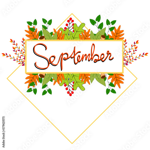 september spring season frame design