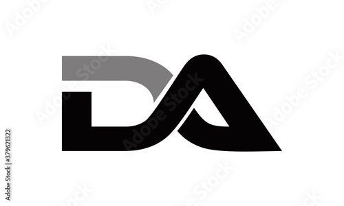 DA letter icon vector