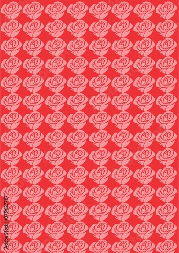 rose background with red color