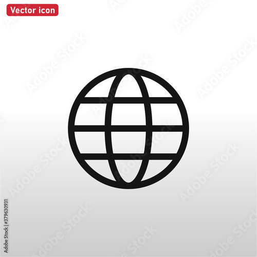 World icon vector . Earth sign