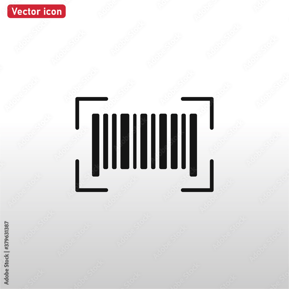 Bar Code icon vector . Barcode sign