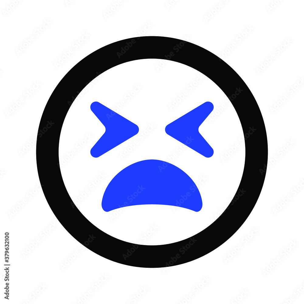 Sweating Tired Emoji vector Icon Sweating Tired Emoji vector Icon