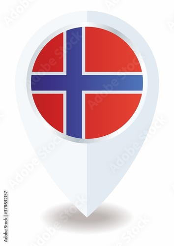 Free Download Flag of Norway, location icon For Multipurpose. Kingdom of Norway. - GFXLoad